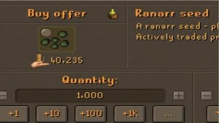 Loot from 1,000 Ranarr Seeds