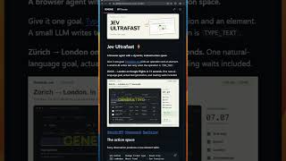 Jev Ultrafast: a browser agent that never generates a coordinate or a selector