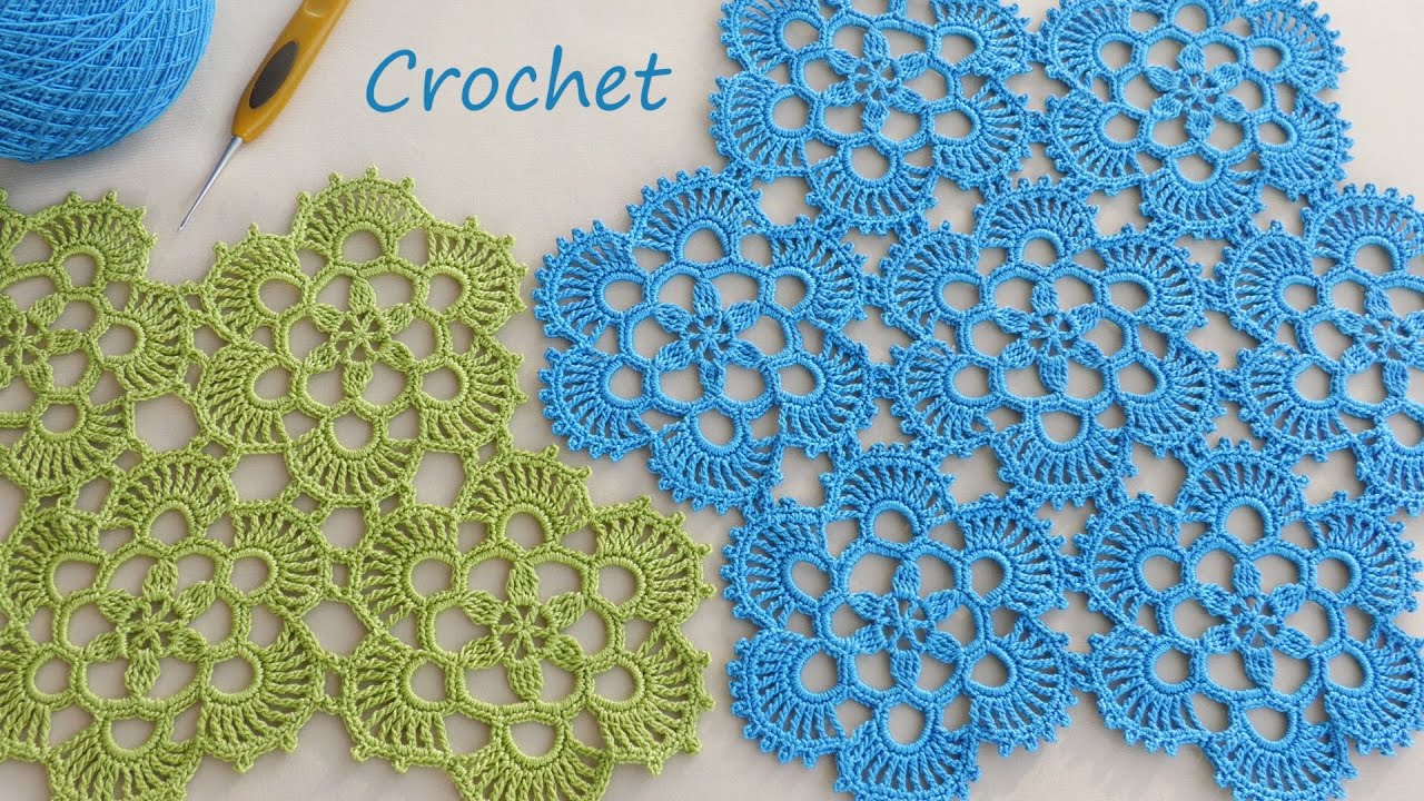 Эстетика ручной работы! Воздушные круглые мотивы крючком 💎 Elegant Lace for Decor Crochet Pattern