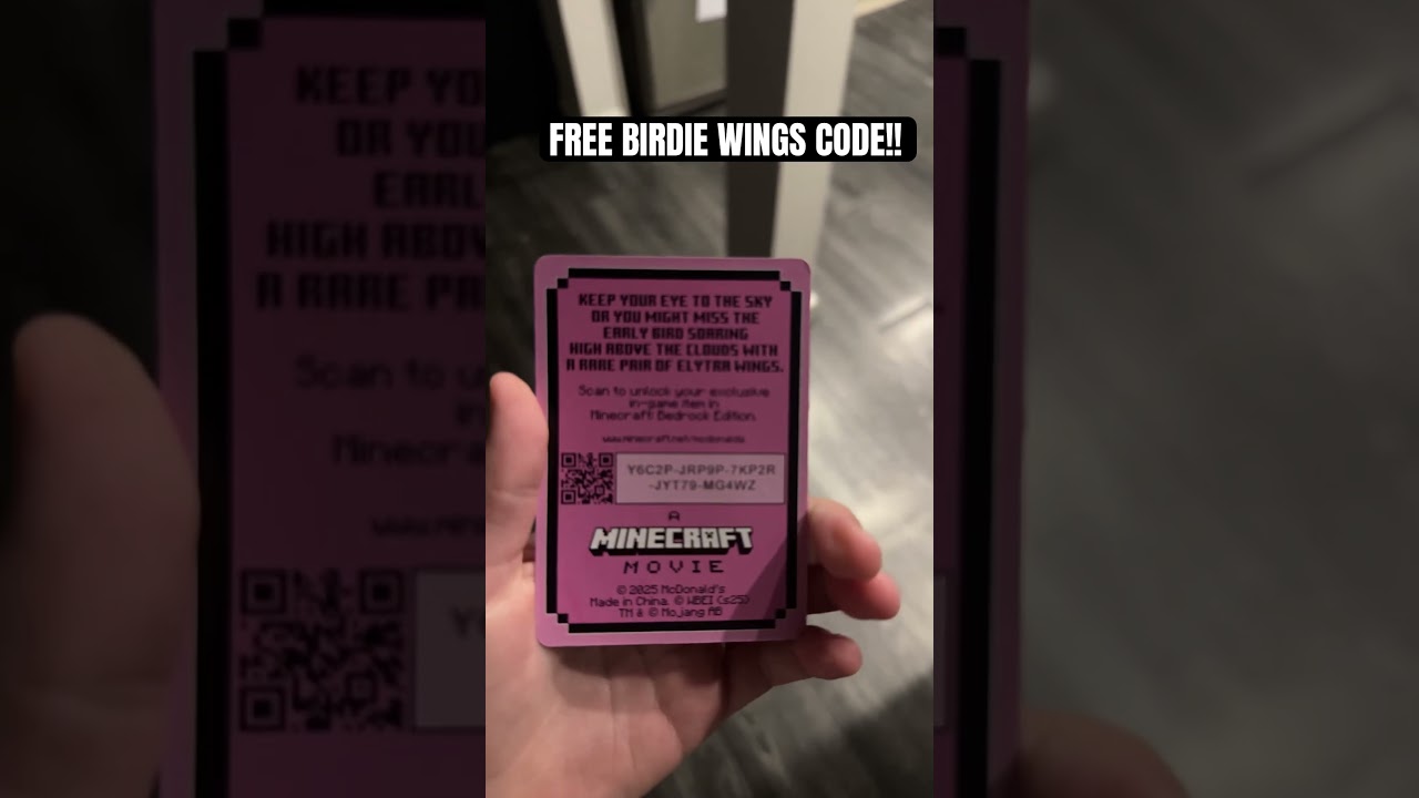 Free McDonald’s Birdie wings code for you guys!!