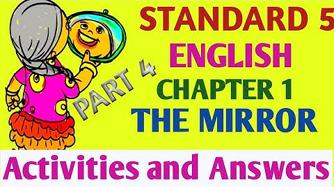STD 5 English Unit 1 The Mirror | Question Answers | Activities | Kite Victers Class 05 English Help