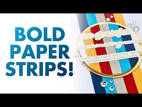 Don't Throw Away Your Scraps -Make These Cards Instead! - How to Make Cards Using Cardstock Strips