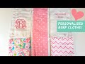 Personalized Burp Cloth Tutorial! Great baby shower gift!