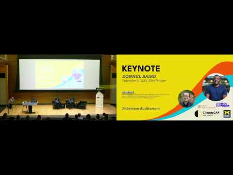 Climate CAP Summit 2024.  Keynote, Donnell Baird, CEO BlocPower