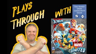 Marvel United: X Men Play-through (2-player VS Mystique)
