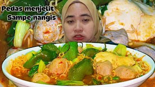 Download Lagu SAMPE NANGIS 🥵MIE PEDAS CABE BENDOT PEDAS NYELEKIT  MP3