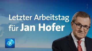 Letzte Sendung: Jan Hofer verlässt die tagesschau