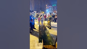 part260#Baptism👙bythe Lake Baikalshore#lakebaikal#russiatravelbaikaltravela#winter🌊#ice😱bath#reels