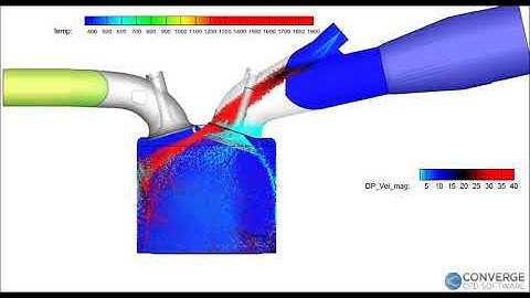 Converge CFD fuel injection and combustion simulation