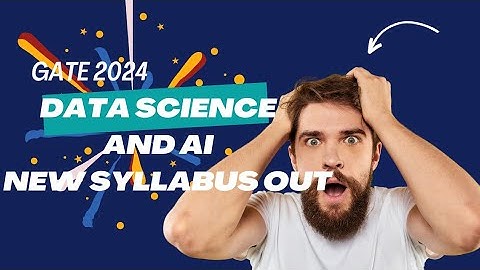 GATE Data Science And Artificial Intelligence Syllabus Out | GATE 2024 #cse #gate2024 #syllabus