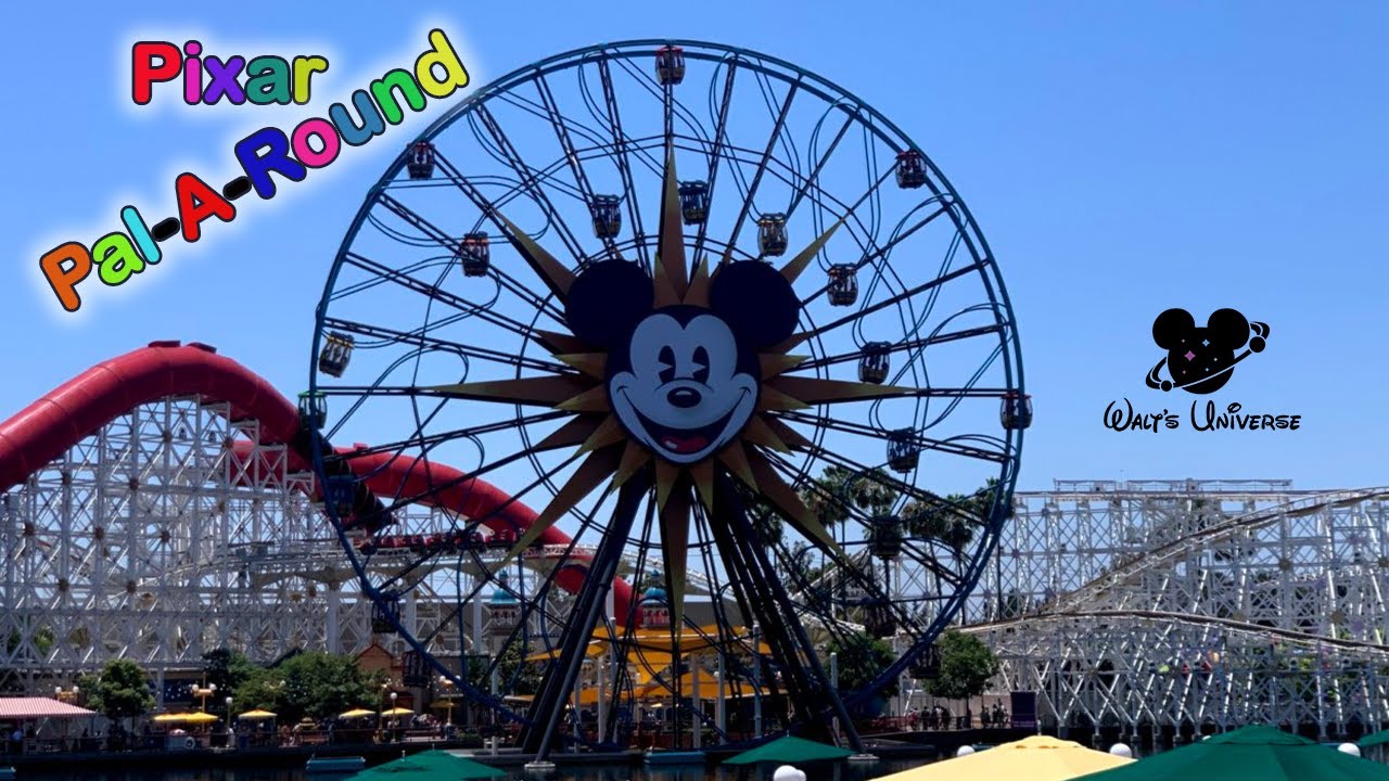Pixar Pal-A-Round ride at California Adventure - FULL Ride!