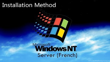Installation Method for Windows NT 4.0 Server (French)