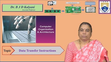 Data Transfer Instructions by Dr. B J D Kalyani
