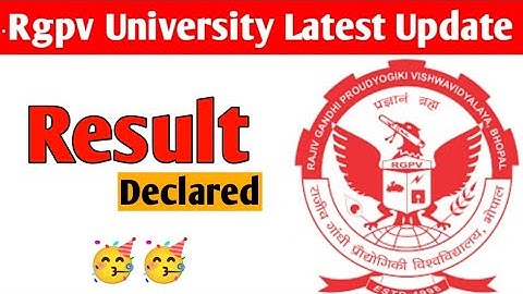 Rgpv Result declared 🥳(jaldi dekho)