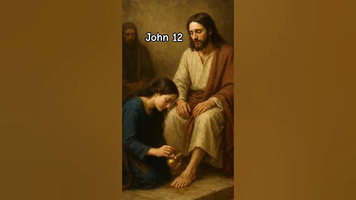 John 12: The Anointing At Bethany. Mary The Sister Of Lazarus, Pours Perfume On Jesus's Feet. ✝️🙏
