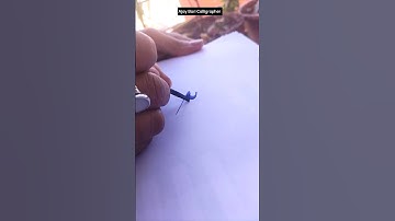 DIY Wooden Nib for signature calligraphy | Hinglish calligraphy | #shortsfeed