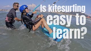 Is Kitesurfing Easier Than What You Think? Actual riders during their first kitesurfing lessons.