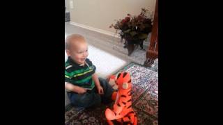 Ryland's Bouncing Tigger 033113