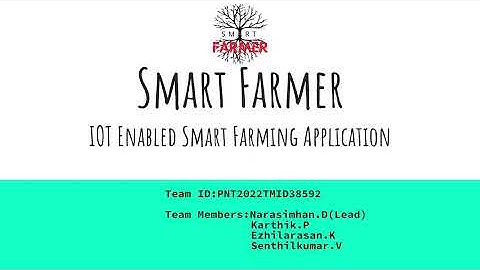 Smart Farmer - IoT Enabled Smart Farming Application || IBM || Nalaiya Thiran Project