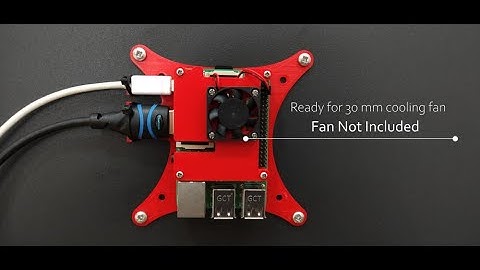 Raspberry Pi 2 3 4 Case Enclosure With Cable Strain Relief VESA 75mm & 100mm Mountable