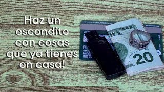 Como hacer un escondite a plena vista con cosas que tenemos en casa