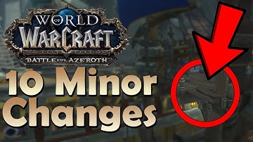 10 Minor Changes Coming in Patch 8.1 - Tides of Vengeance | Battle for Azeroth