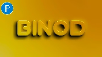 BINOD 3D TEXT || Glossy text in pixellab