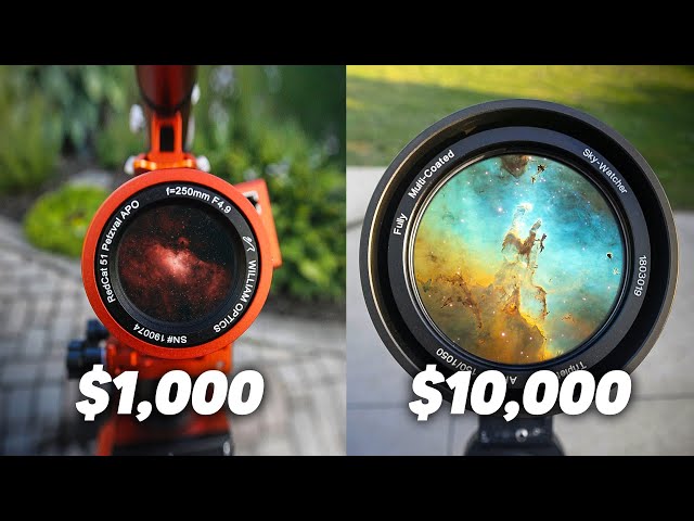 $1,000 vs. $10,000 Telescope (Same Picture) class=