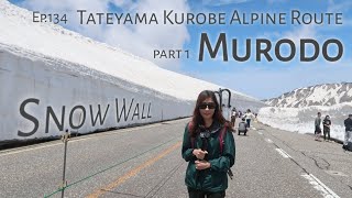 Ep.134  Japan / เส้นทางท่องเที่ยว Alpine Route  ดู Snow Wall  / Murodo  / เดินทางจากฝั่งเมือง Toyama