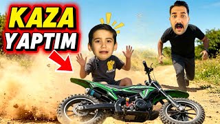 YENİ CROSS MOTORUMLA KAZA YAPTIM‼️😱TAMİRE GÖTÜRDÜK⁉️