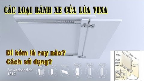 Cách làm cửa xếp gọn cho tủ với ray trượt cửa lùa một bên.