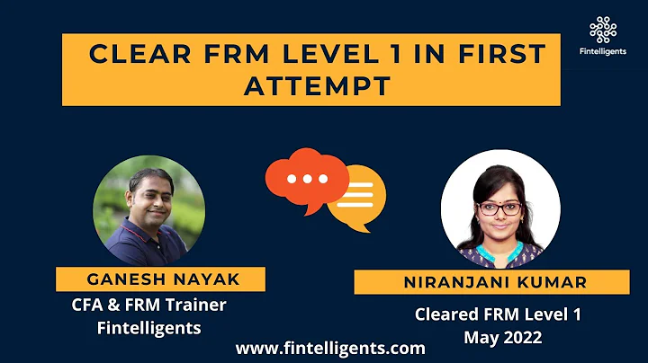 Cleared FRM L1 in first attempt | Niranjani Kumar | FRM Level 1 | WhatsApp +91 9819137880