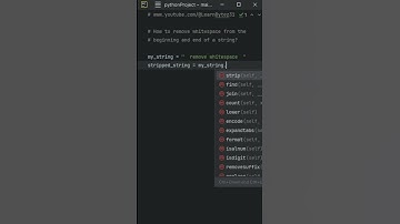 Python - How to remove whitespace from the beginning and end of a string? - #python #pythoncoding