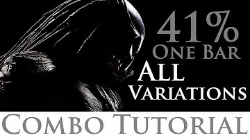 Mortal Kombat X - Combo Tutorial - Predator (41% One Bar) (Any)