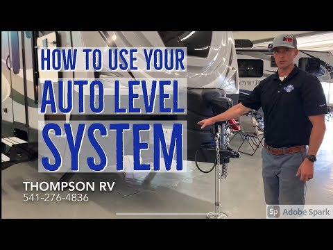 How to use your travel trailer Auto Leveling System - YouTube