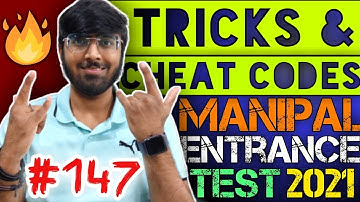 Magical Tricks To Solve Manipal Entrance Exam Questions🔥🔥| Tricks & Cheat Codes #147 #manipal2021