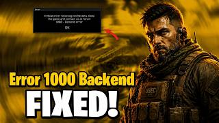 HOW TO FIX Error 1000 Backend Tarkov 2026 ✅