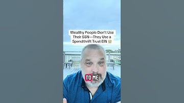 Wealthy People Don’t Use Their SSN—They Use a Spendthrift Trust EIN 🏦