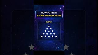 Triangle Star Pattern Java 😳 30 sec Trick #coding #shorts #java