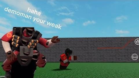 DEMOMAN TF2 TRYS TO KILL STUN DUMMY IN ITEM ASYLUM