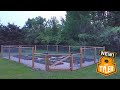 How to Make a Deer / Rabbit proof Fence using Dados and Hog Wire Fence in Modular Frame (Great View)