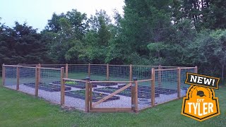 How to Make a Deer / Rabbit proof Fence using Dados and Hog Wire Fence in Modular Frame (Great View)
