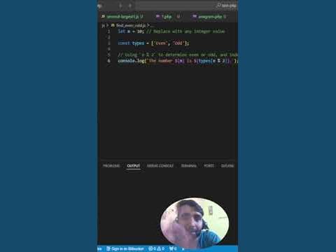 JavaScript Program to Check if a Number is Even or Odd | Simple Array ...