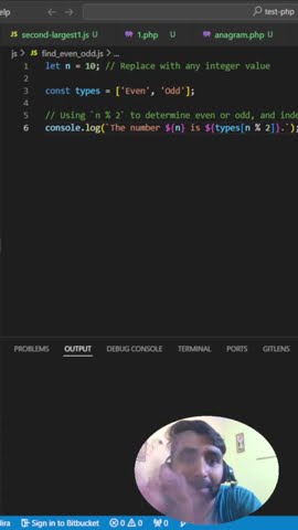 JavaScript Program to Check if a Number is Even or Odd | Simple Array ...