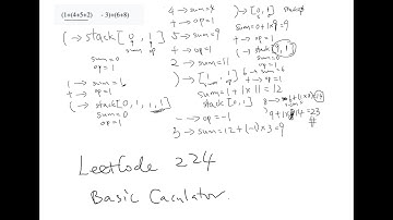 LeetCode 224 Basic Calculator 中文解说