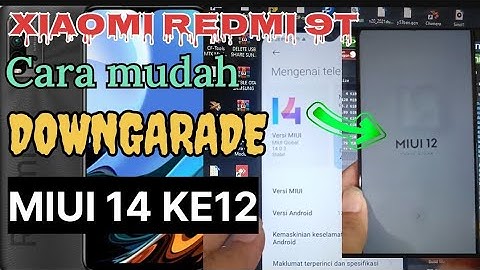 Donwgrate XIAOMI REDMI 9T (lime) MIUI 14 KE 12 VIA UNLOCK TOOL