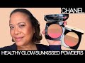 New chanel les beiges healthy glow sunkissed powders  medium coral  medium rose gold  try on