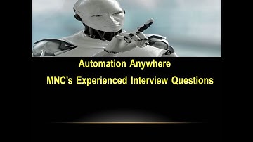 RPA Automation Anywhere MNC