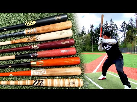 $30 WOOD BAT vs $150 WOOD BAT - Louisville Slugger Wood Bat Reviews - Bat  Bros in VEGAS 