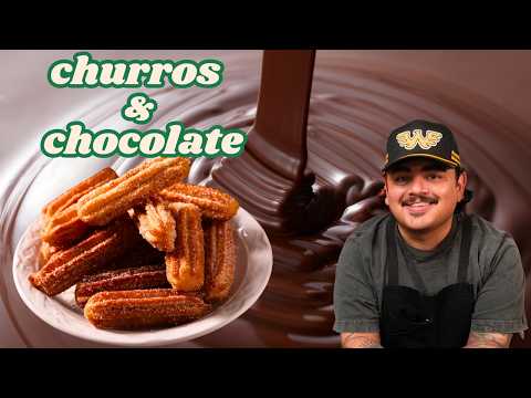 Churros with Ancho Chocolate Sauce